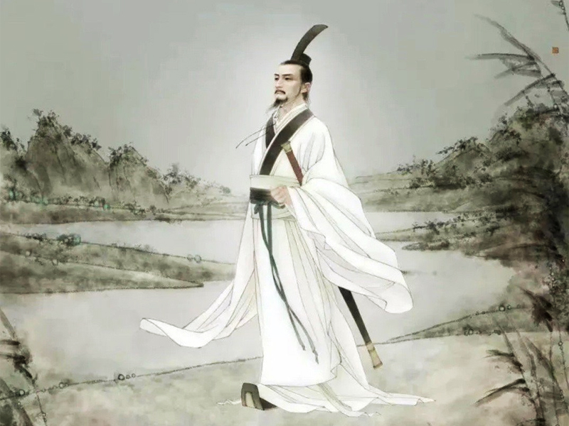 玉面才子宋玉畫(huà)像