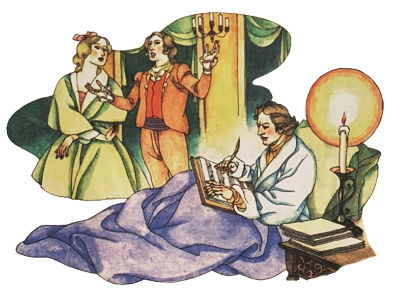 莫扎特在勤奮創(chuàng)作